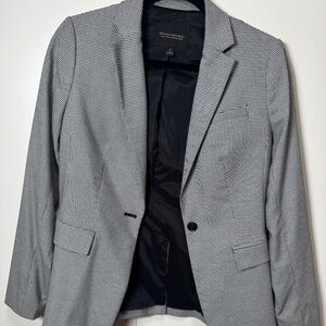 Banana Republic Black and White Houndstooth Blazer